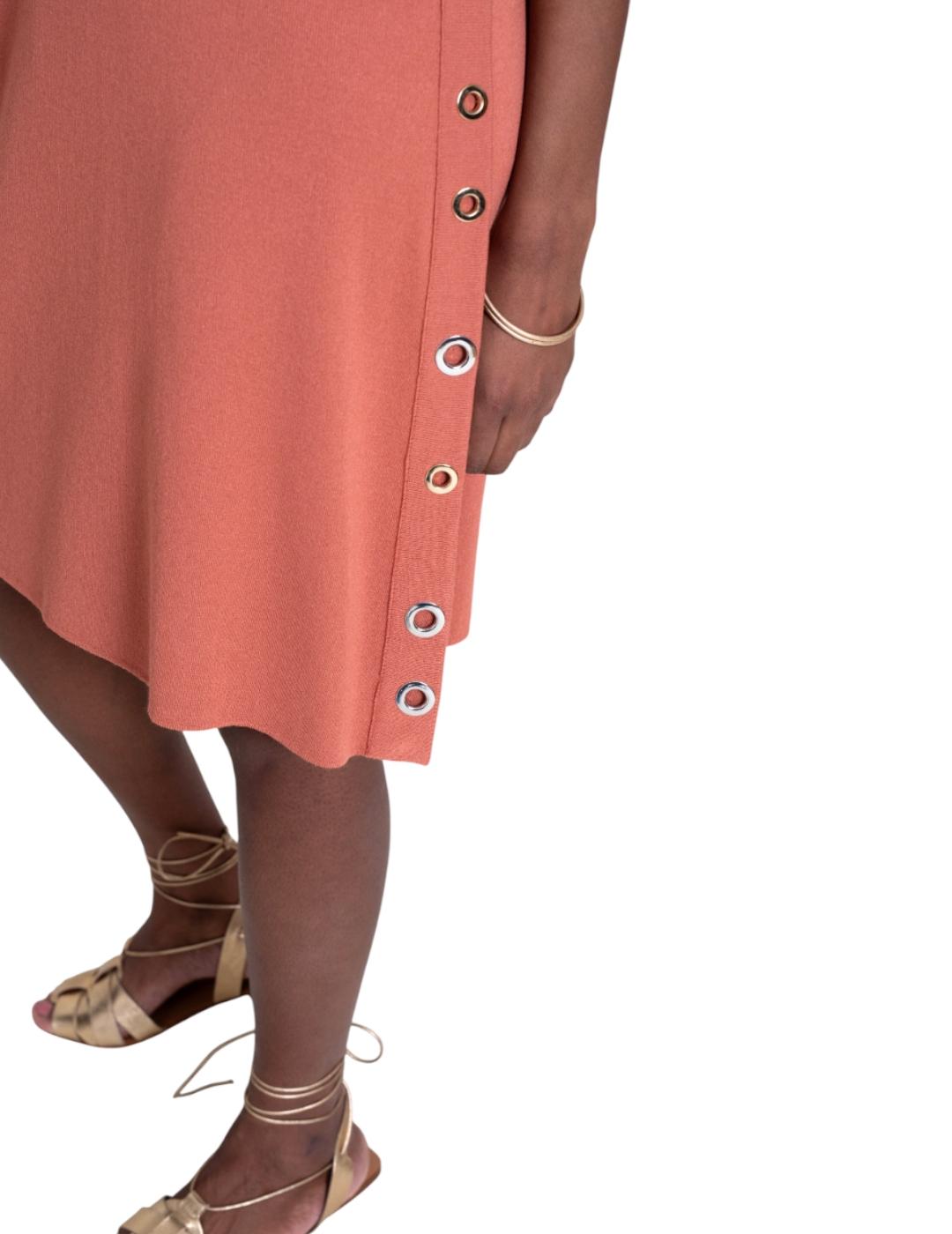 Vestido Pisonero Carrot Terracota