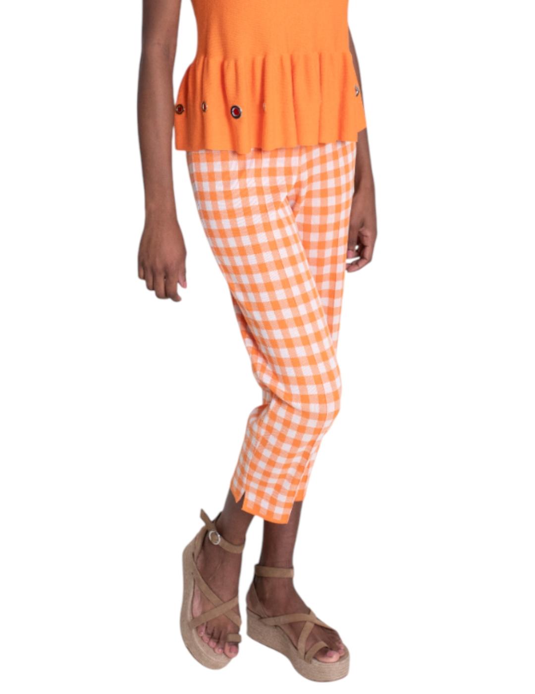 Pantalón Pisonero Capri Naranja