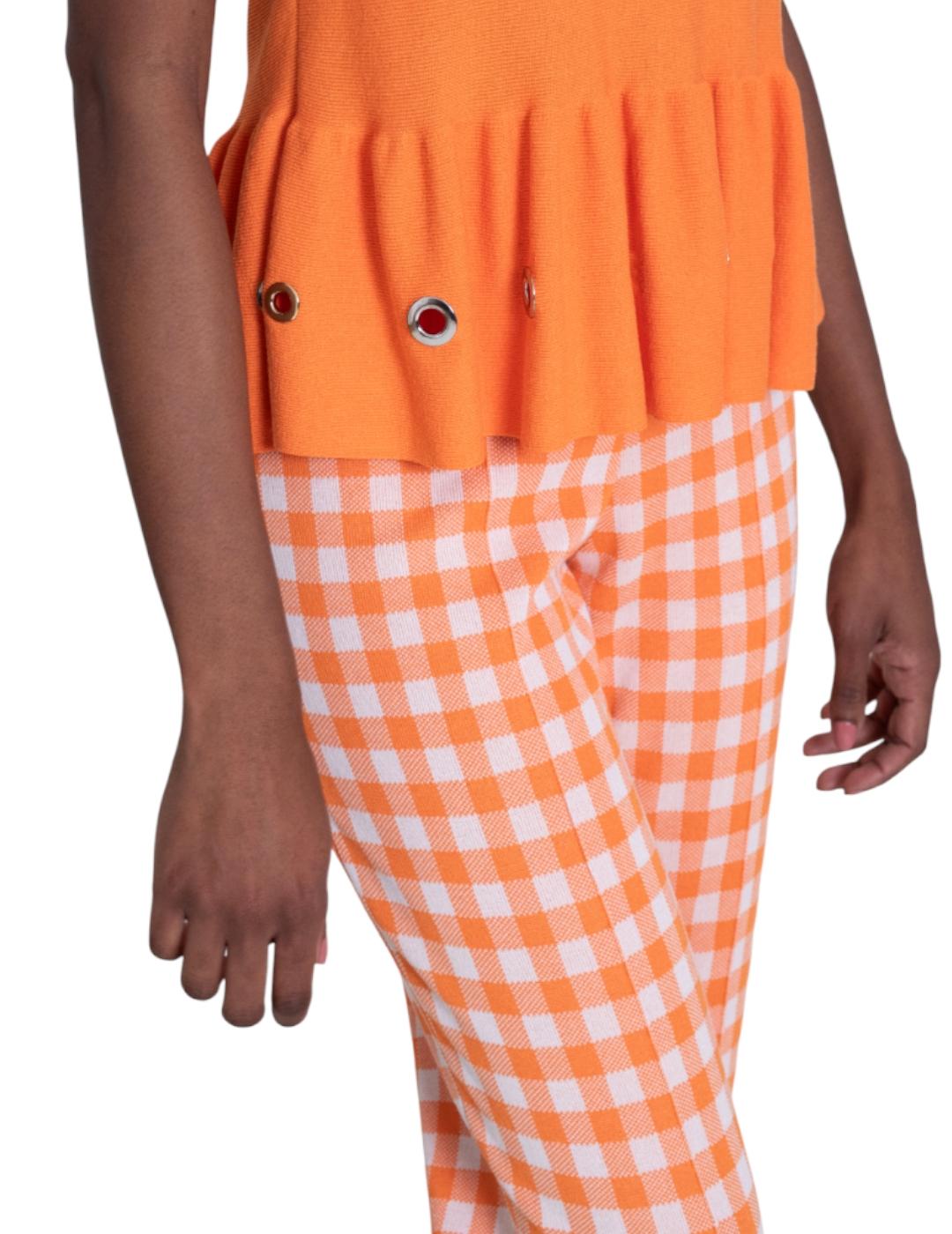Pantalón Pisonero Capri Naranja