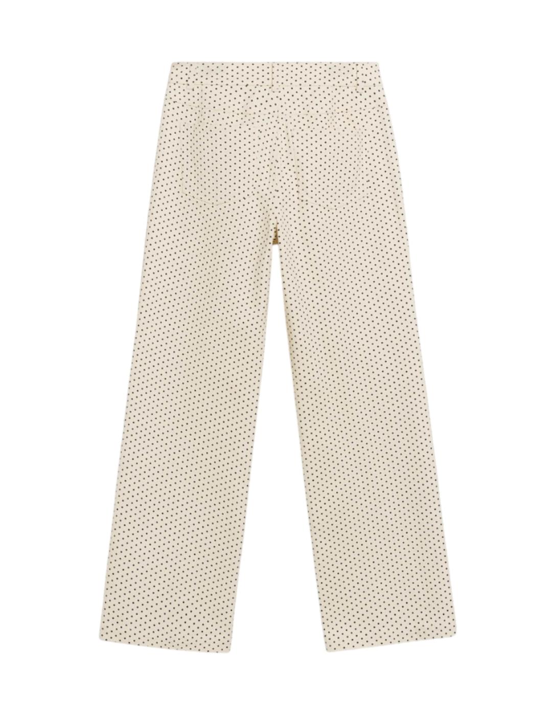 Pantalón ese O ese Topos Rocio Beige