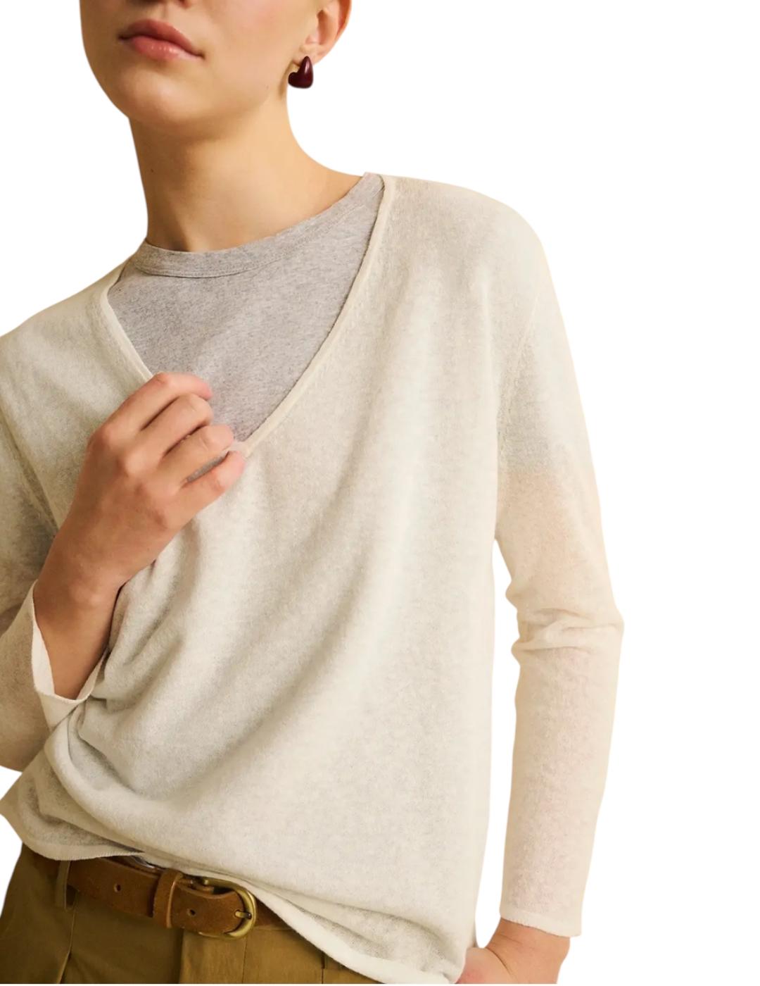 Jersey ese O ese Punto Petit Blanco