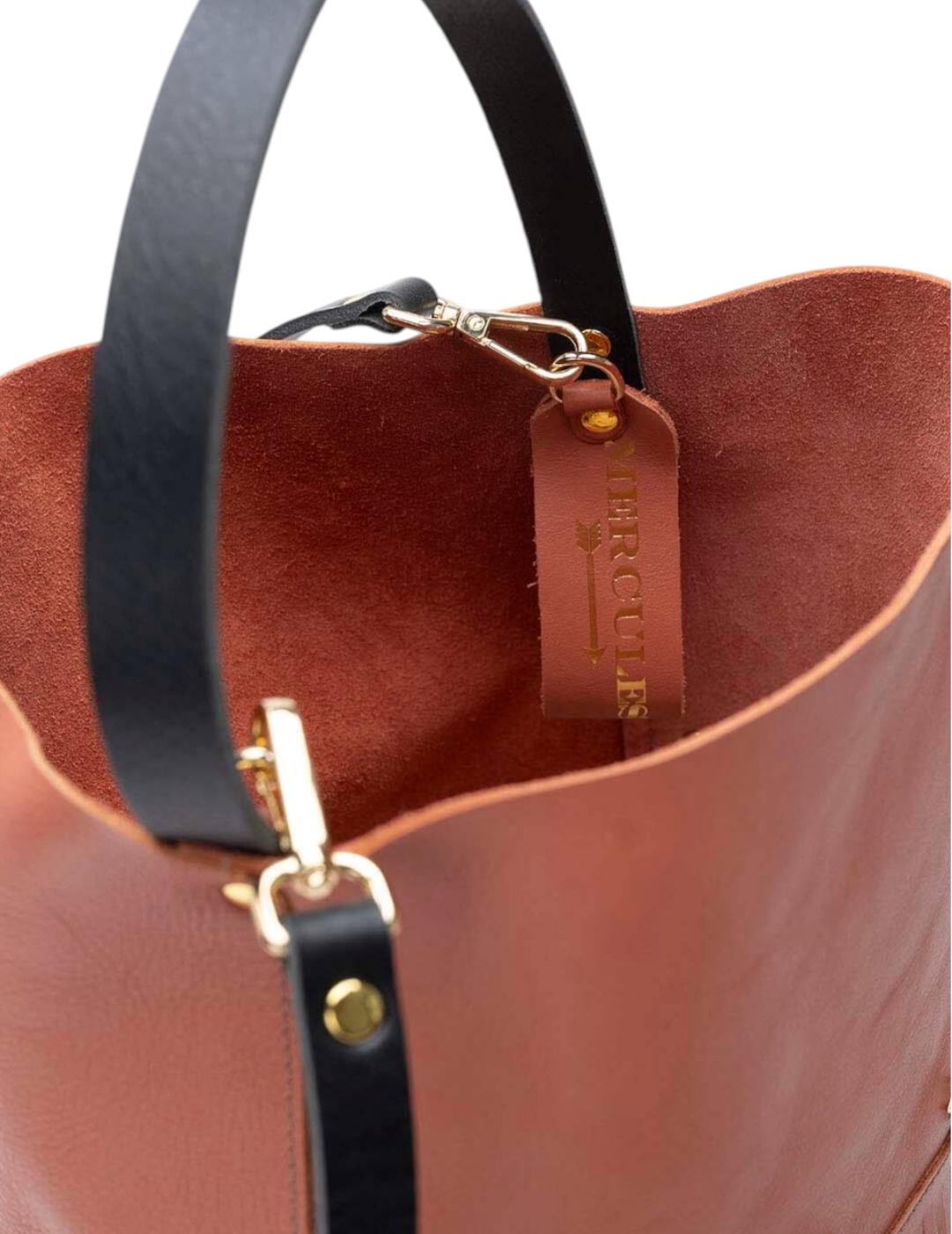 Bolso Mércules Racer Bucket Fringes Terracota