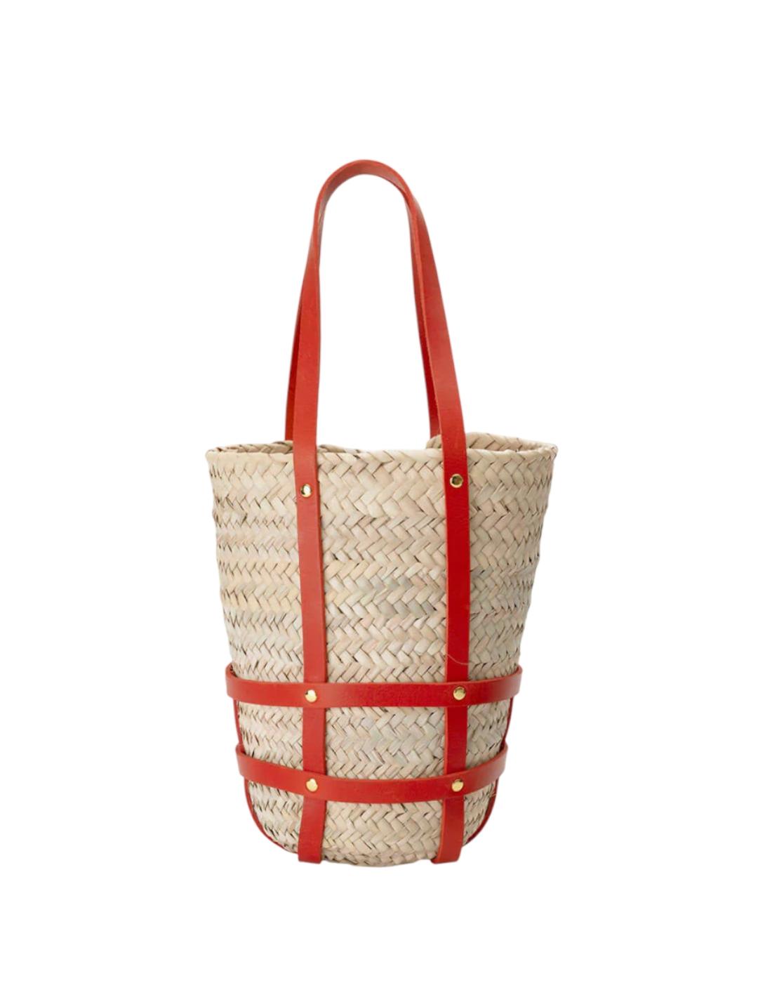 Capazo Mércules Basket Medium Rojo