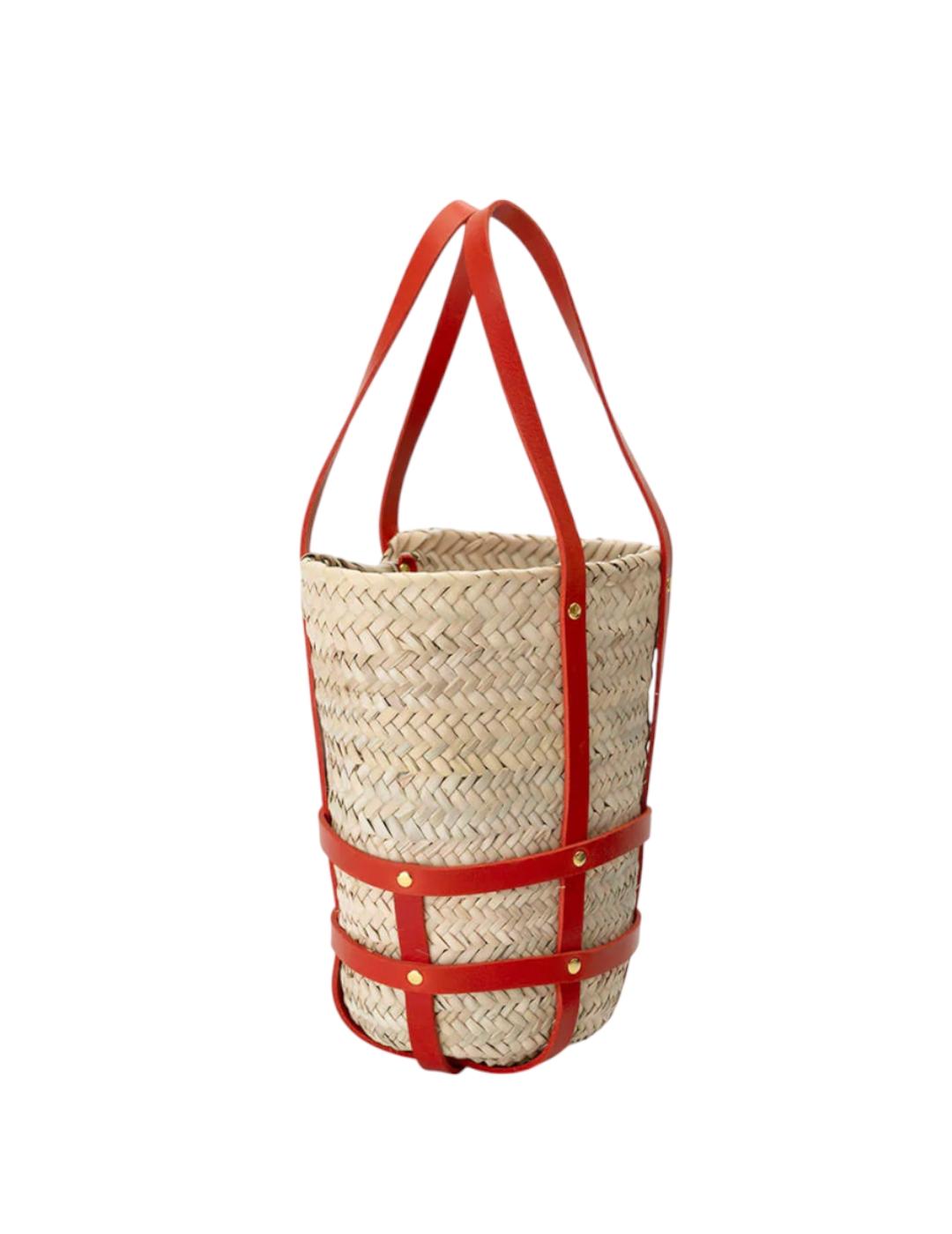 Capazo Mércules Basket Medium Rojo