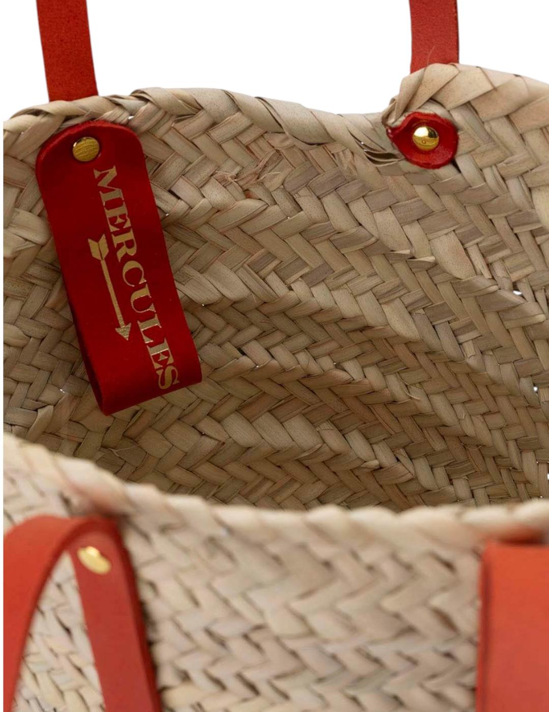 Capazo Mércules Basket Medium Rojo