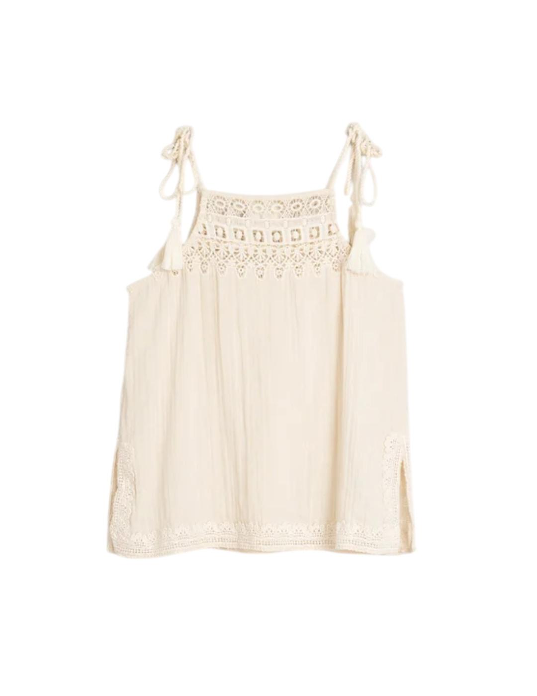 Top Indi&cold Encaje Crudo