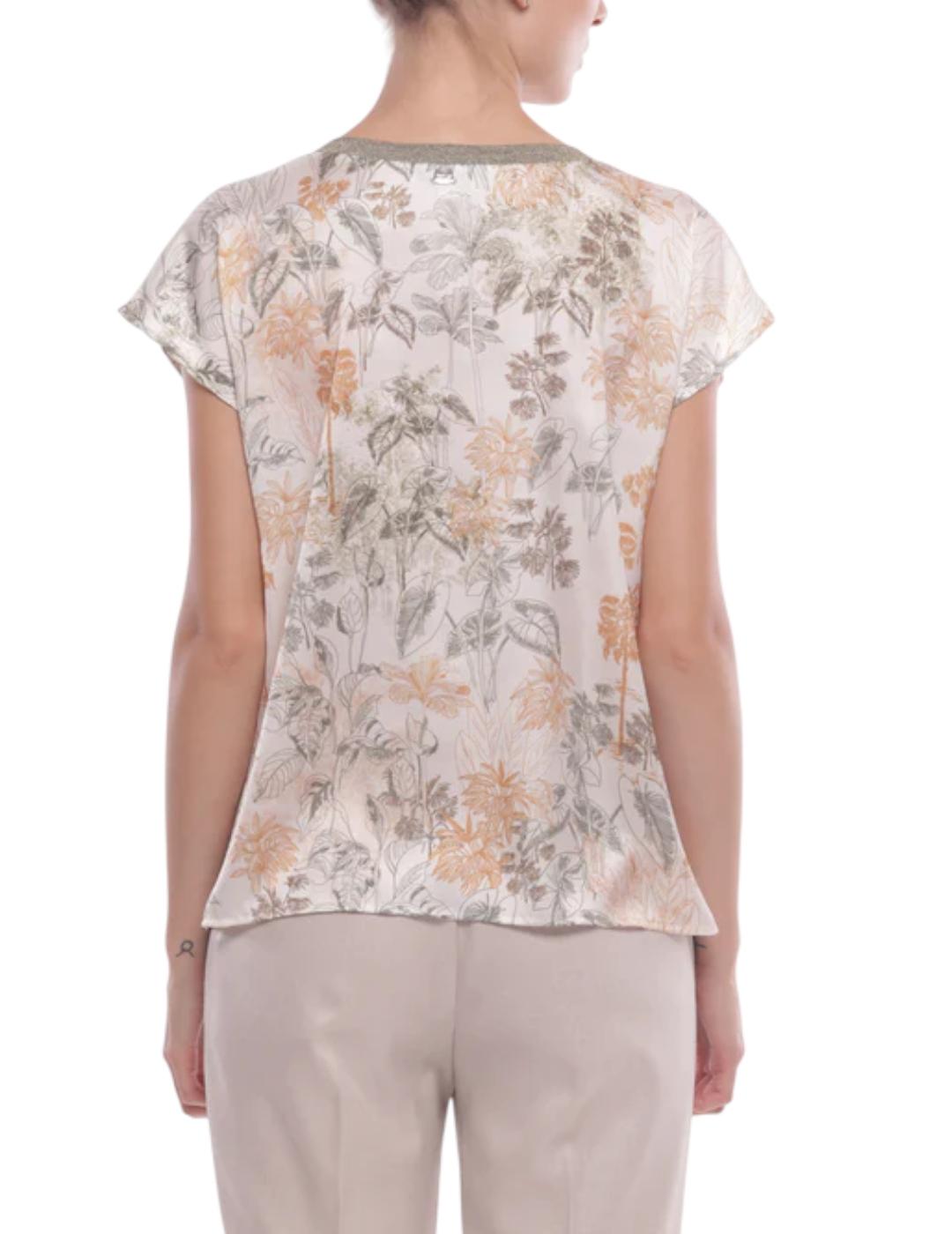 Blusa Mimi-Muà Estampado Camel