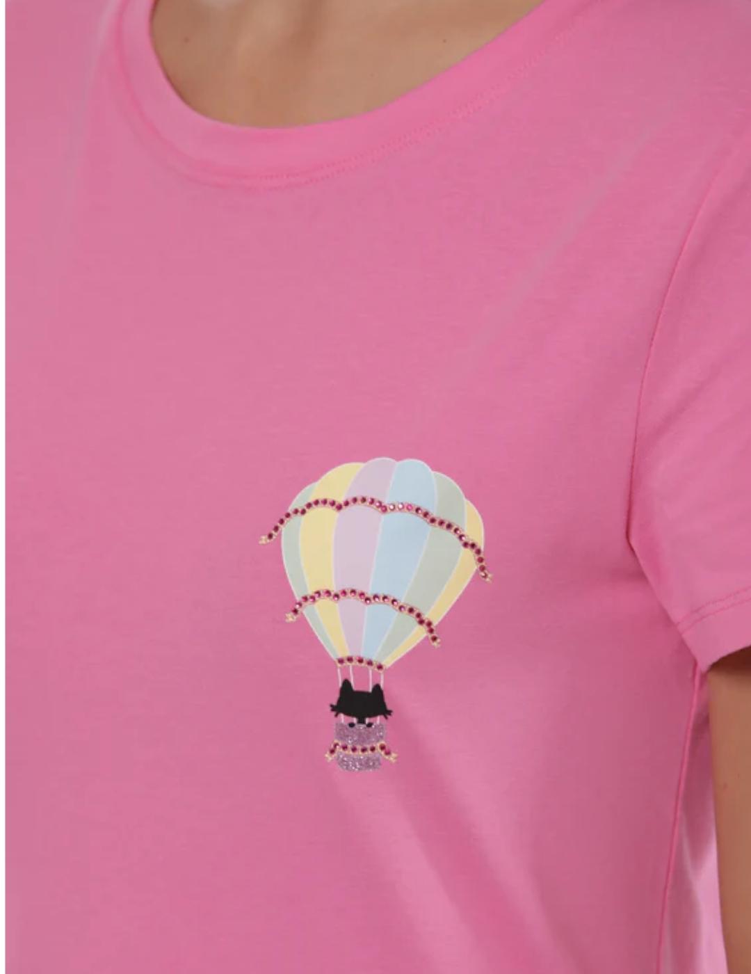 Camiseta Mimi-Muà Globo Rosa
