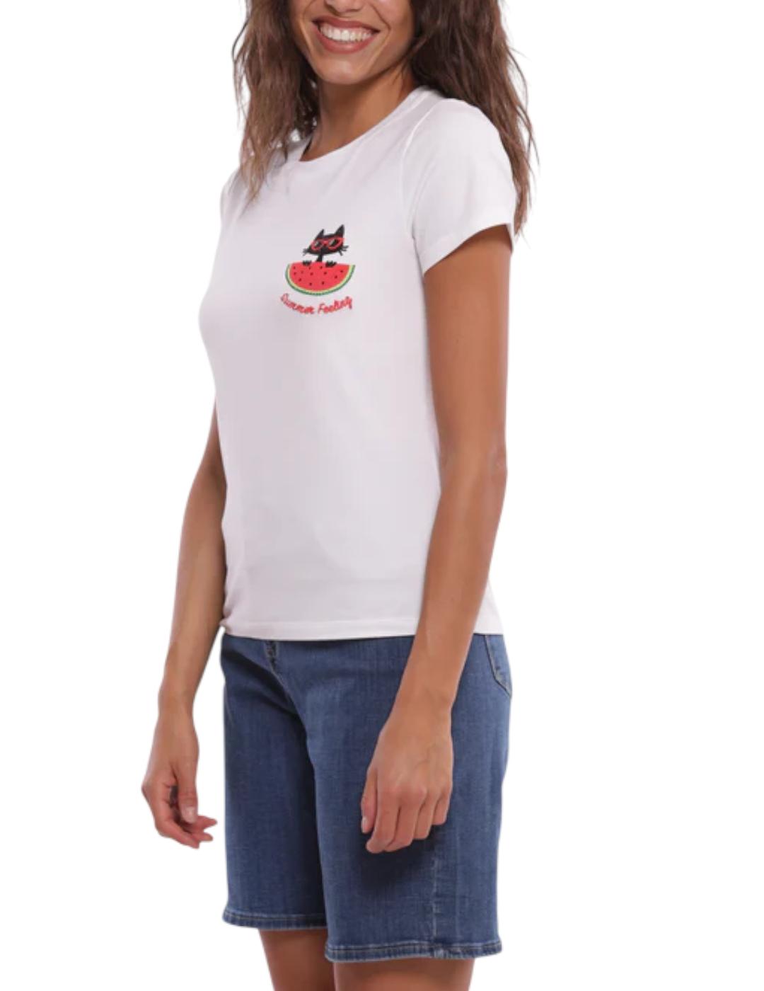 Camiseta Mimi-Muà Summer Feeling Blanco