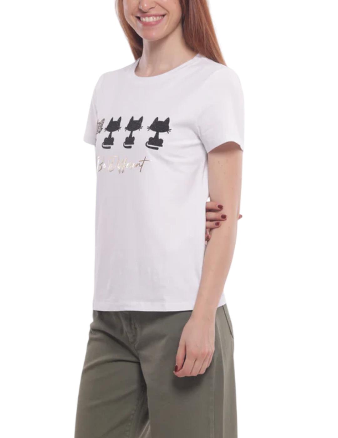 Camiseta Mimi-Muà Be Different Blanco