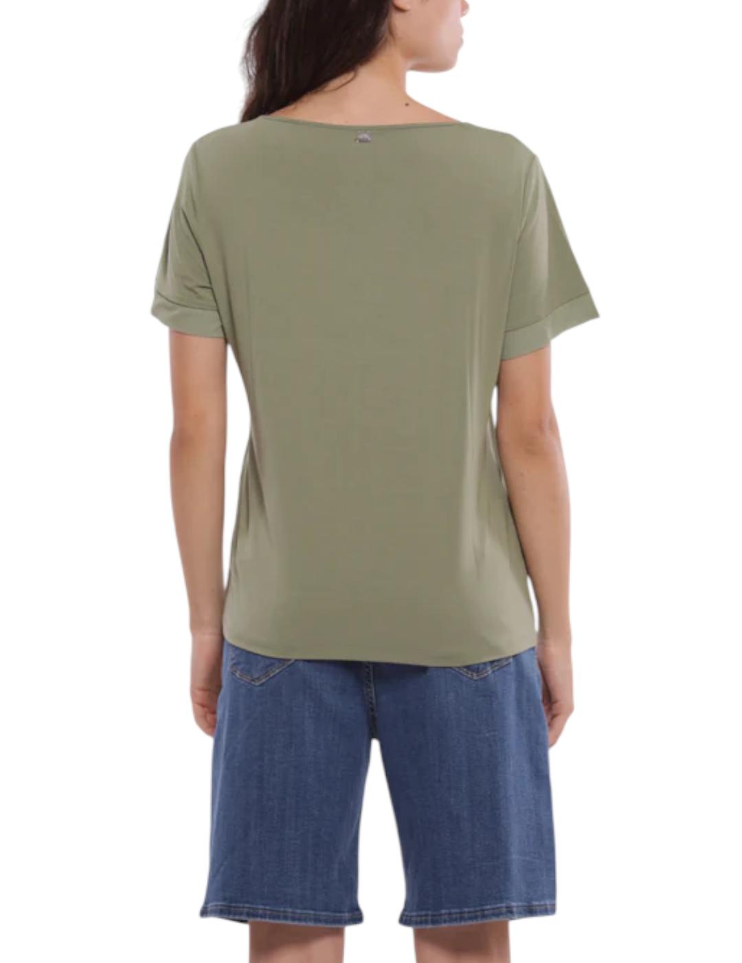 Camiseta Mimi-Muà Pico Doble Verde