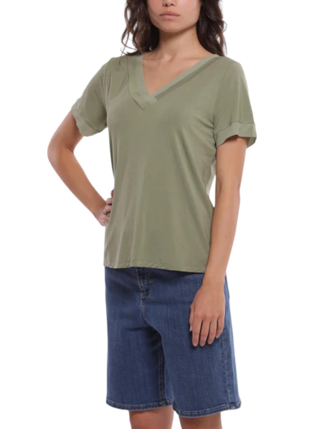 Camiseta Mimi-Muà Pico Doble Verde