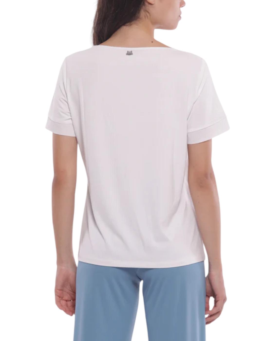 Camiseta Mimi-Muà Pico Doble Blanco