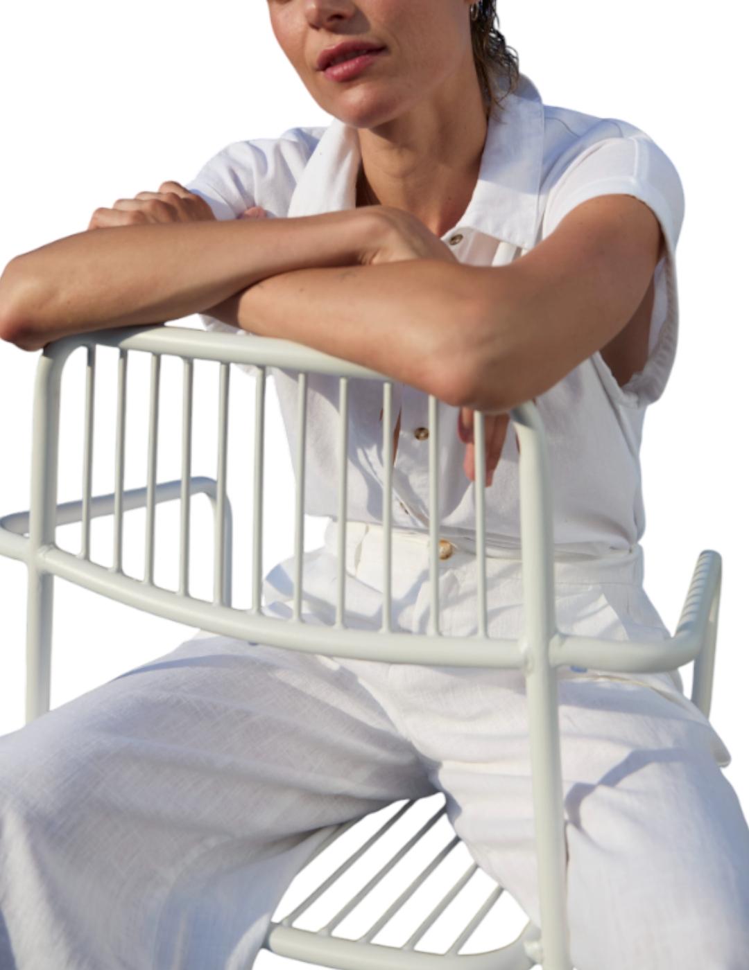 Camisa Designers Society Pauli Blanco para Mujer.