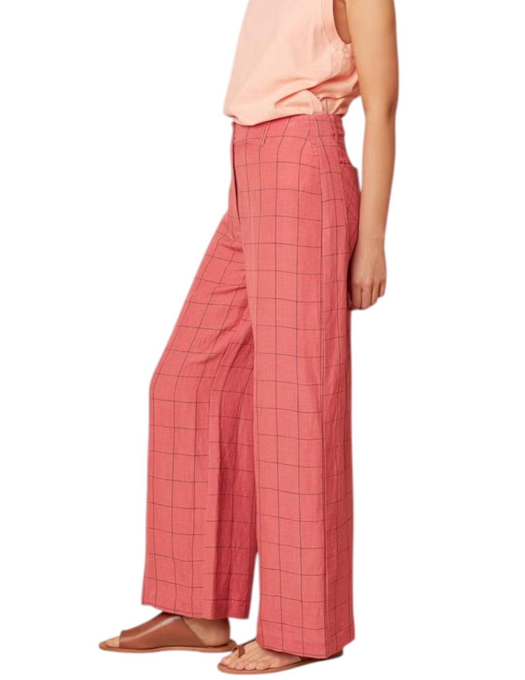 Pantalón Indi&cold Cuadros Rosa