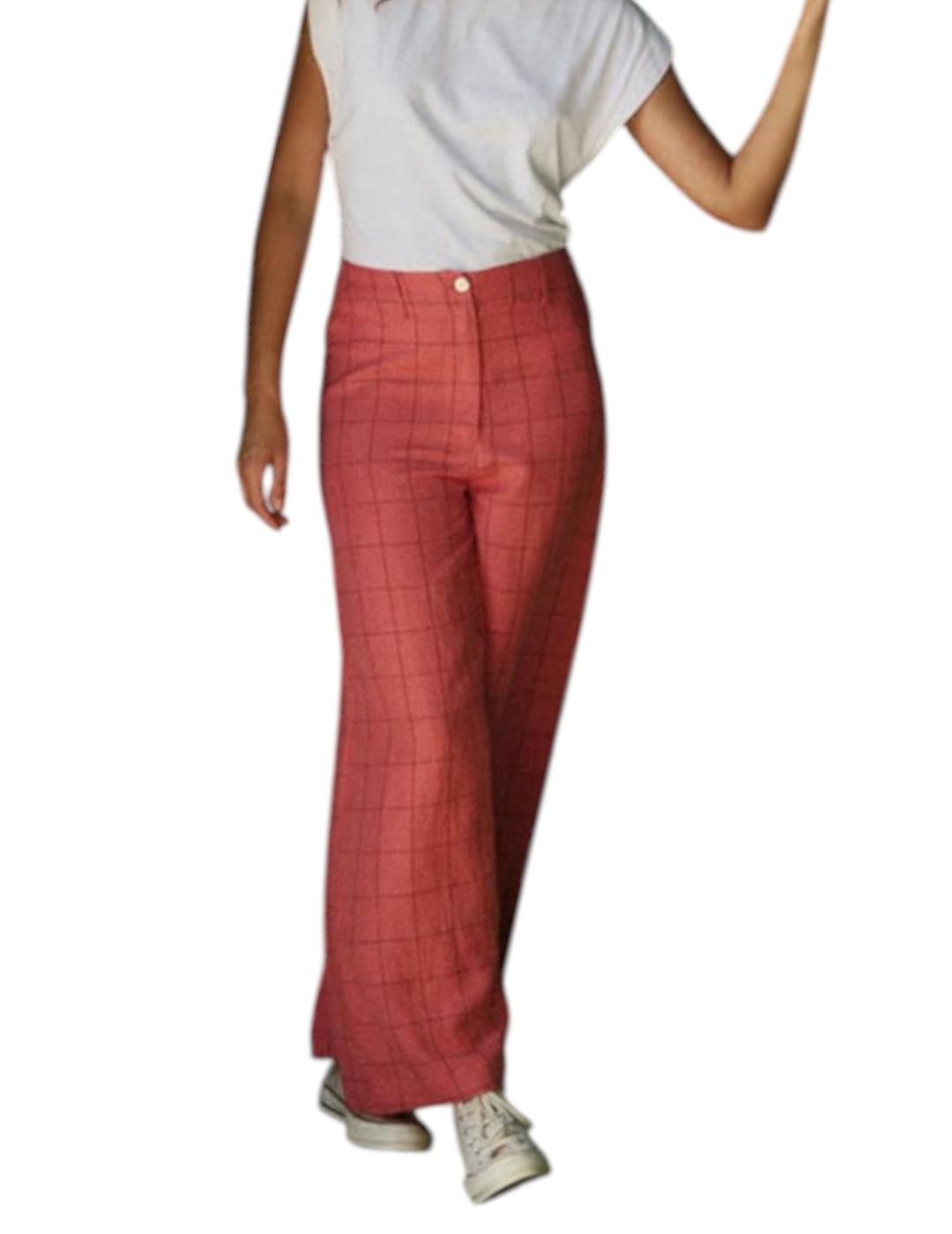 Pantalón Indi&cold Cuadros Rosa