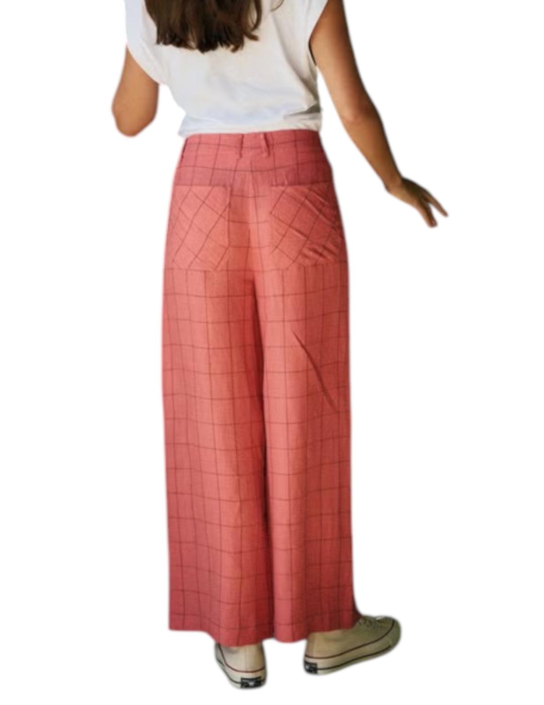 Pantalón Indi&cold Cuadros Rosa