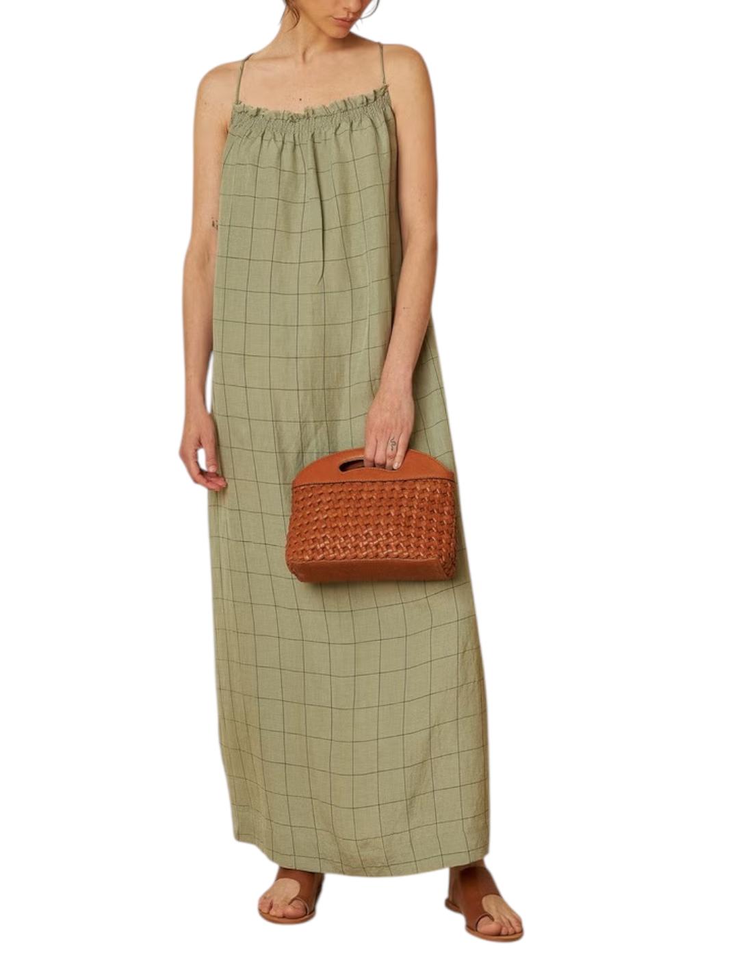 Vestido Indi&cold Cuadros Verde