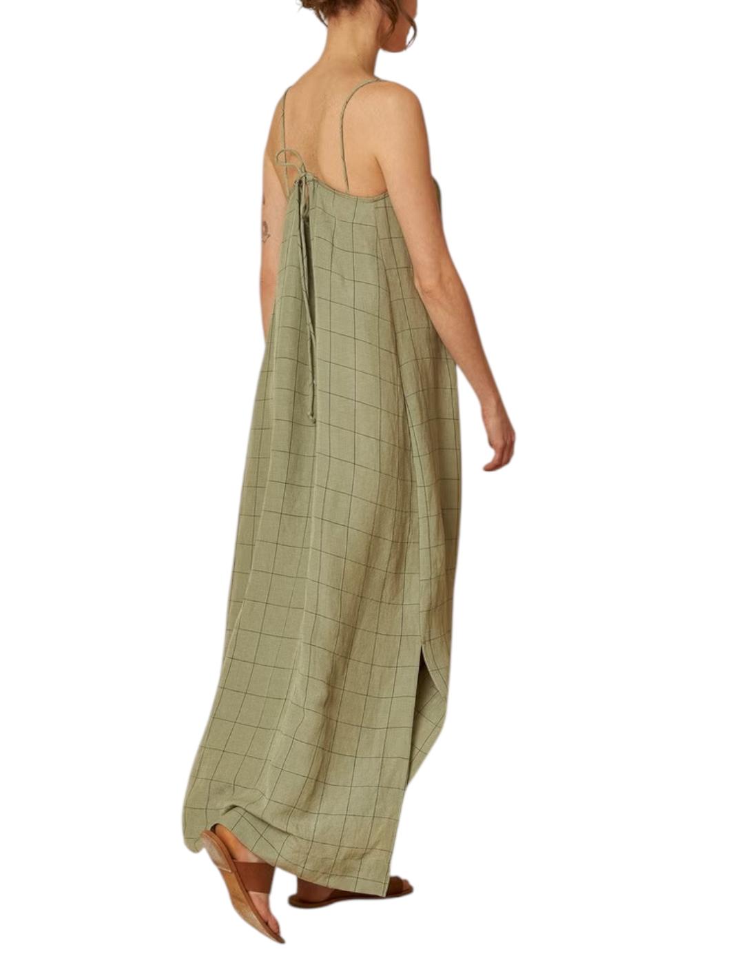 Vestido Indi&cold Cuadros Verde