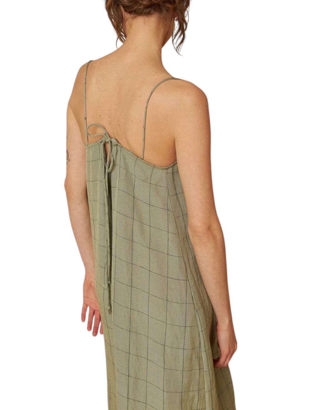 Vestido Indi&cold Cuadros Verde