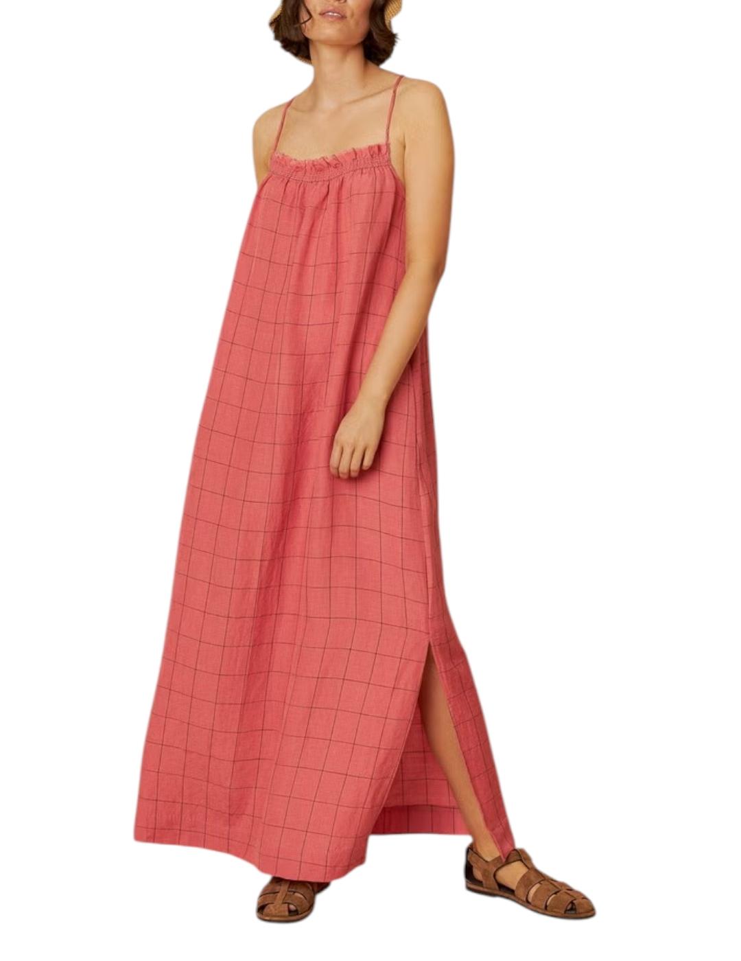 Vestido Indi&cold Cuadros Rosa