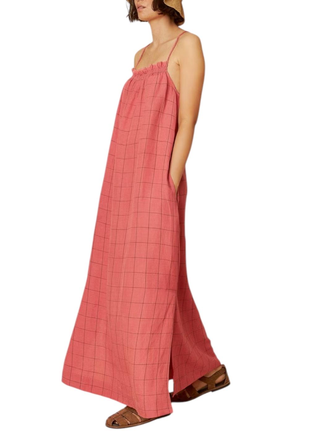 Vestido Indi&cold Cuadros Rosa