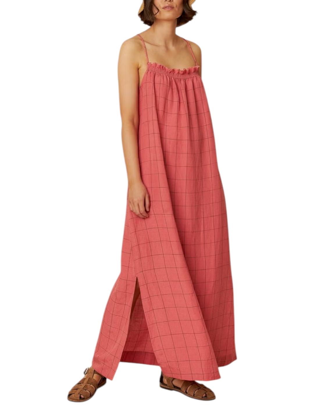 Vestido Indi&cold Cuadros Rosa