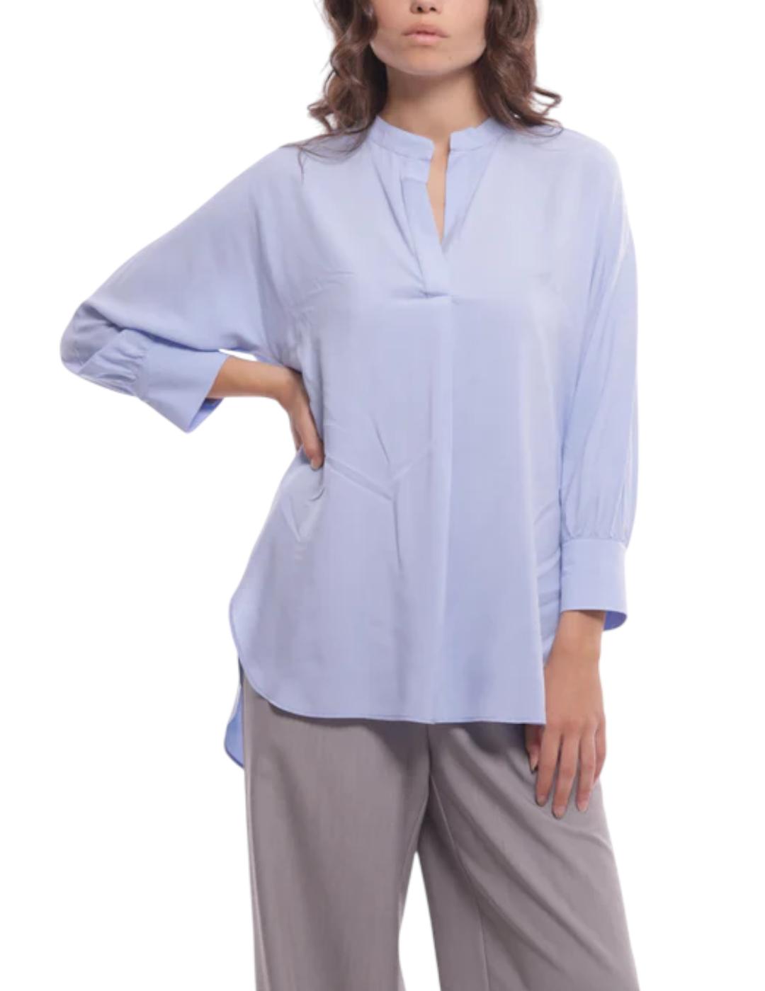 Blusa Mimi-Muà Over Azul