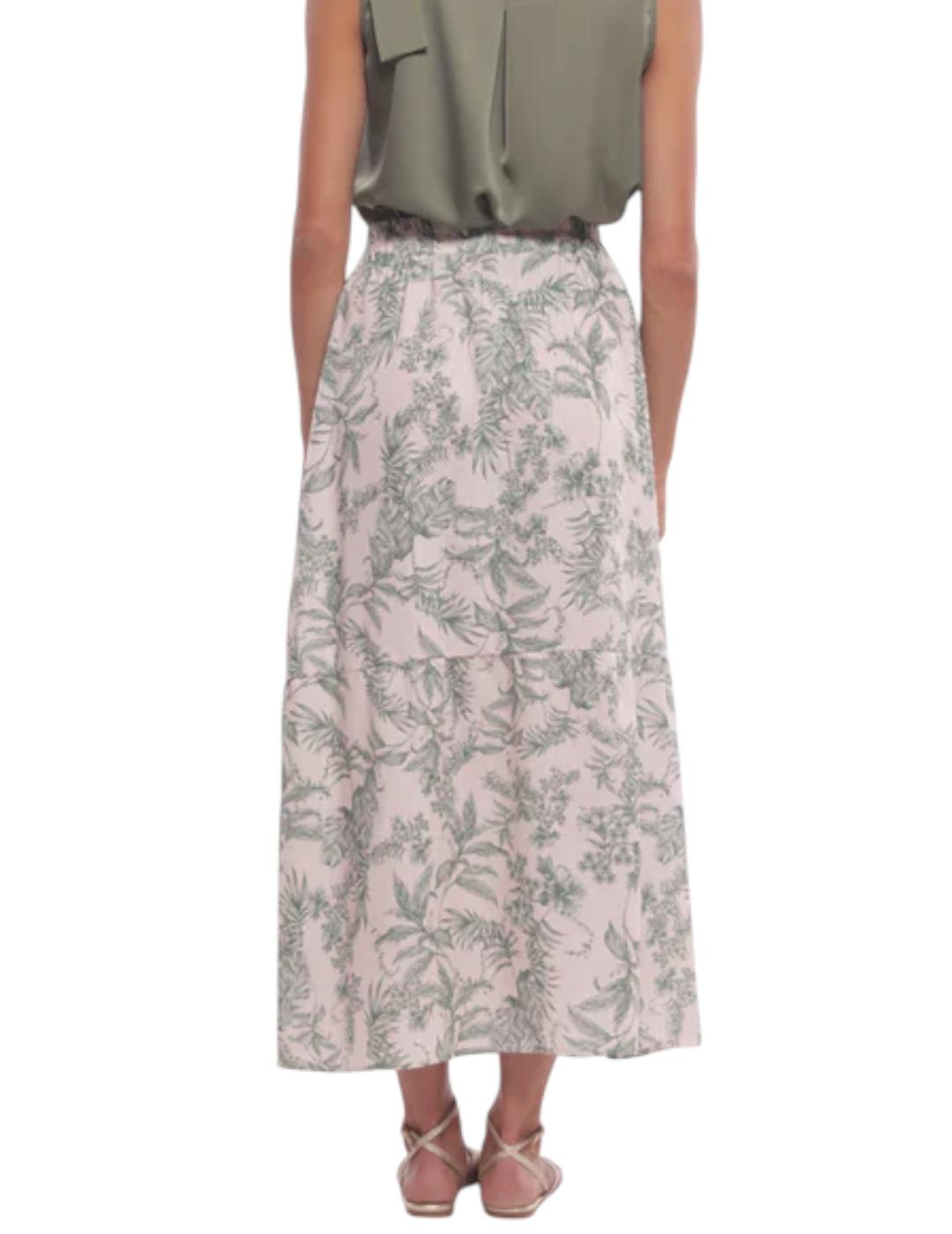 Falda Mimi-Muà Toile de Jouy Verde