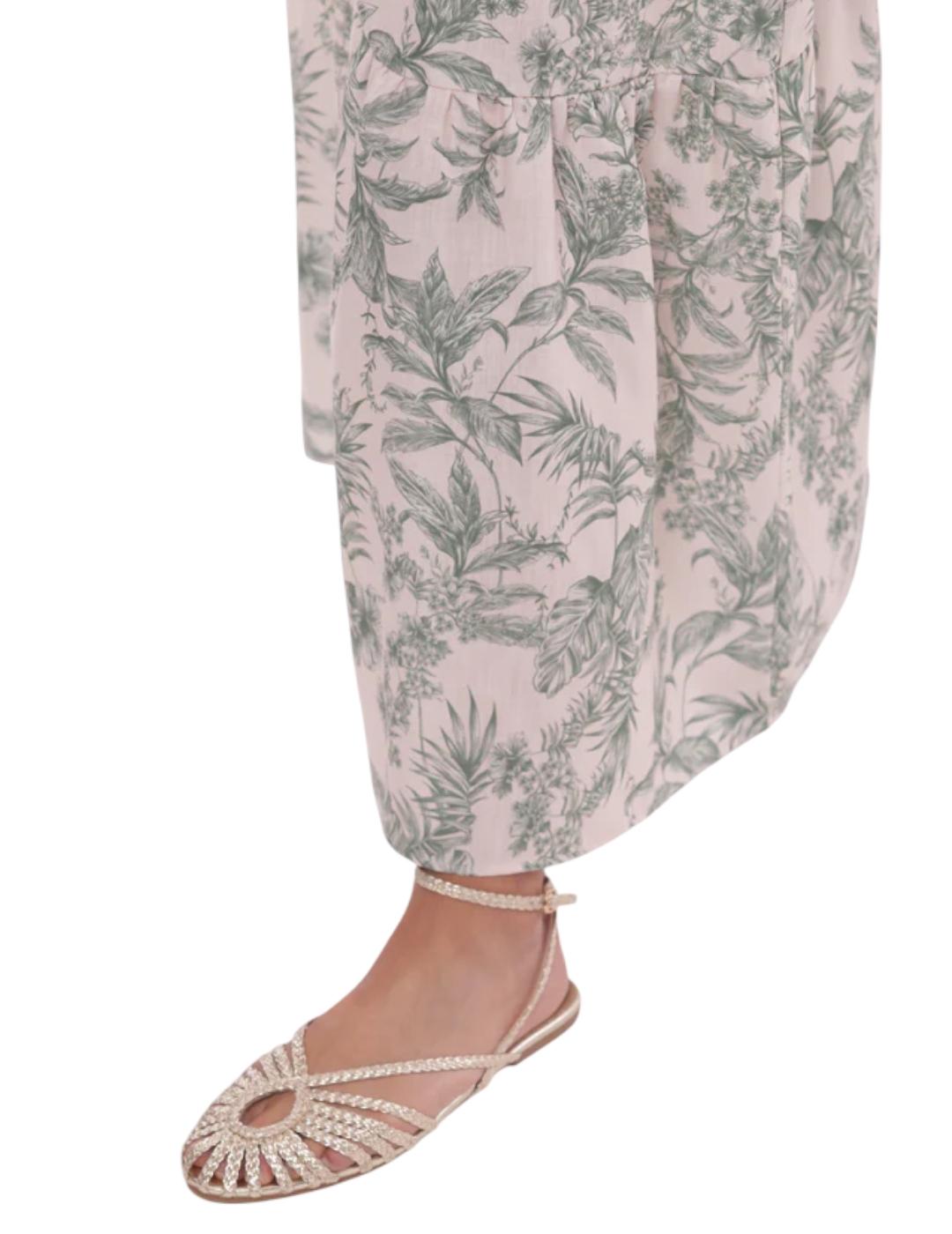 Falda Mimi-Muà Toile de Jouy Verde