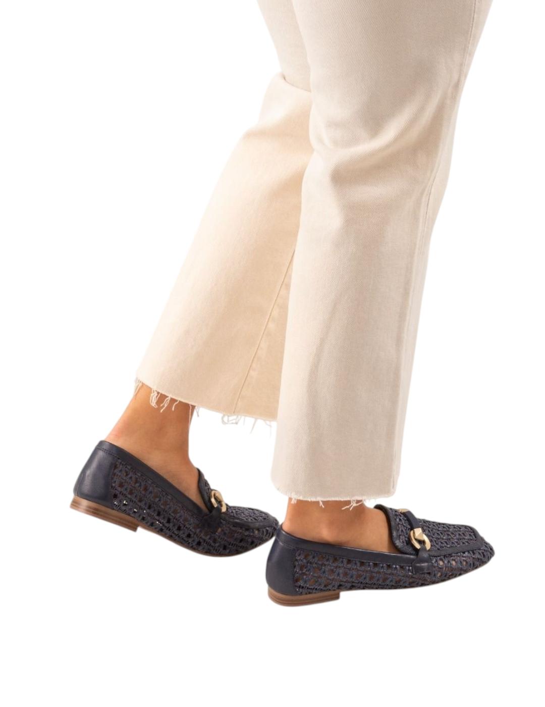 Mocasín BeFree Trenzado Azul