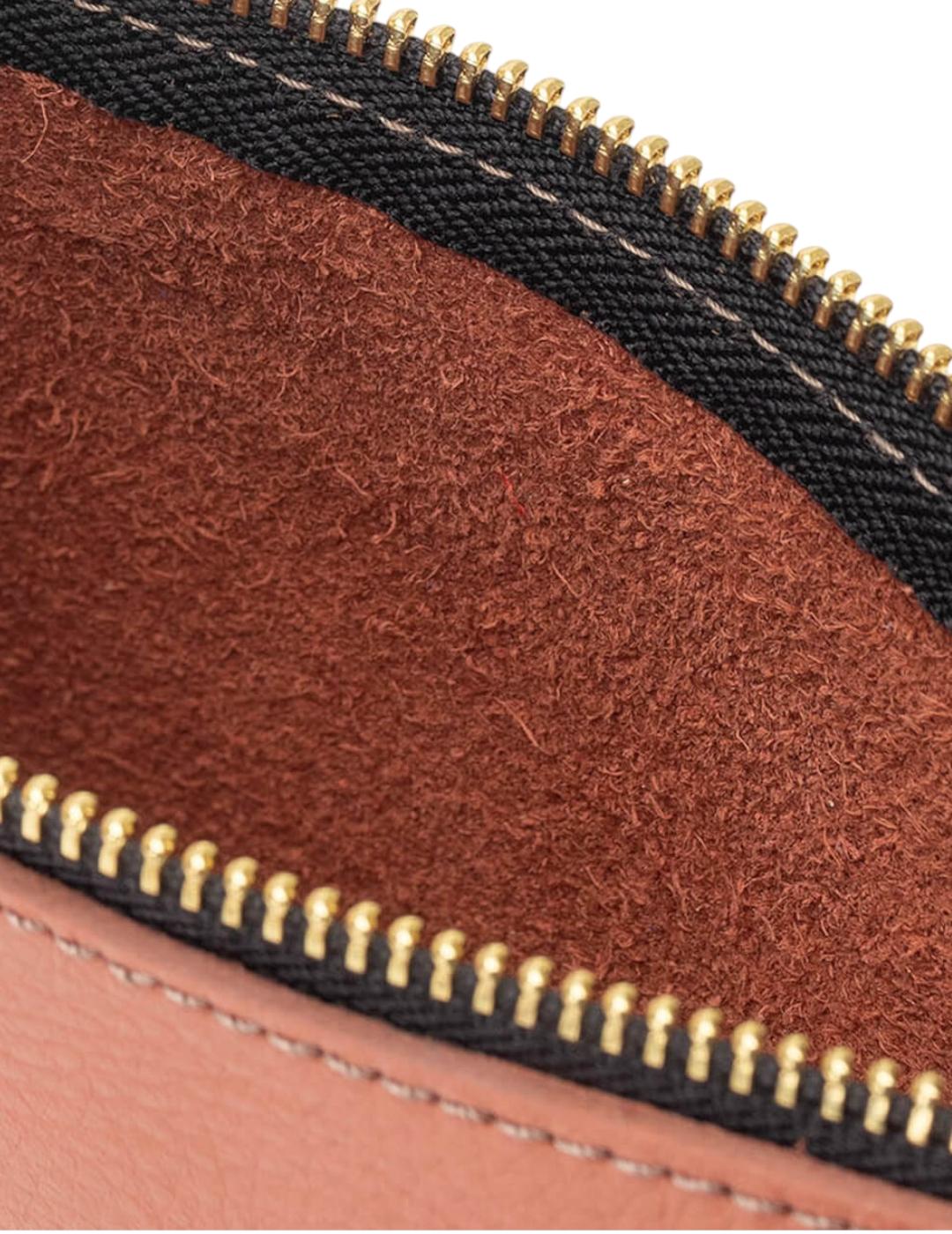 Cartera Mércules Zipper Terracota