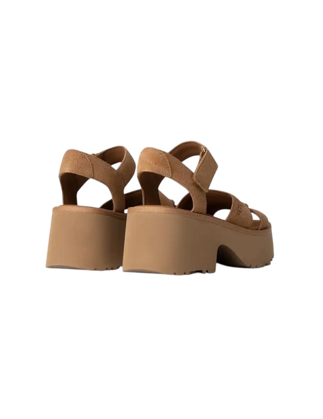 Sandalia UGG New Heights Ankle Strap Camel para Mujer.