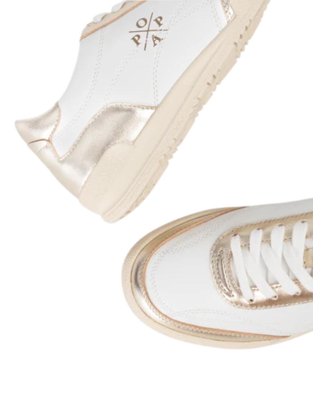 Zapatilla Popa Shasta Laminado Oro