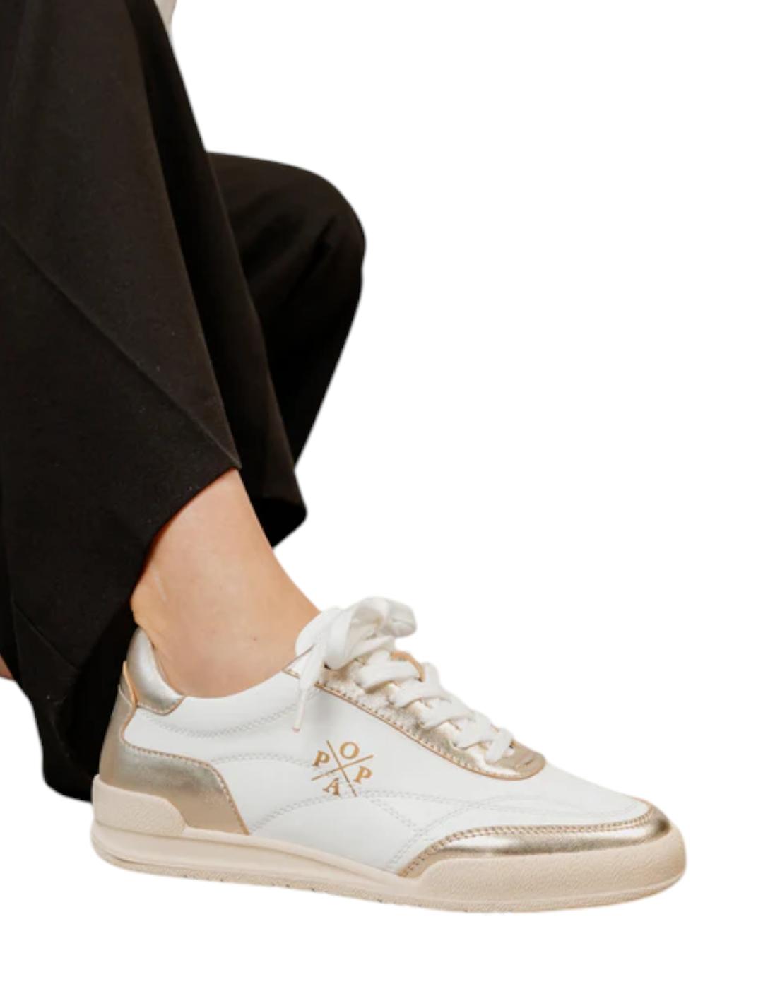 Zapatilla Popa Shasta Laminado Oro