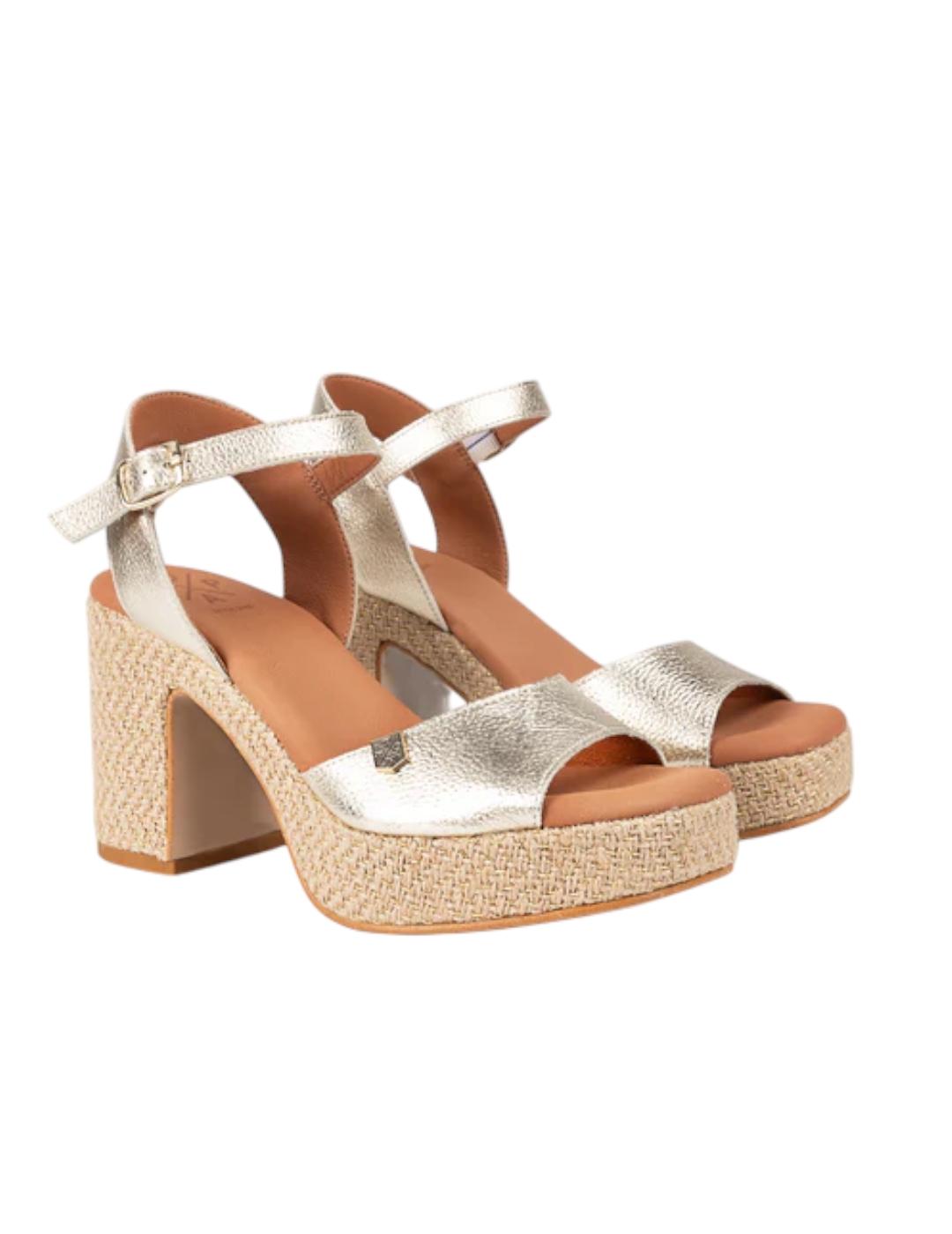 Sandalia Popa Marsella Laminado Oro para Mujer