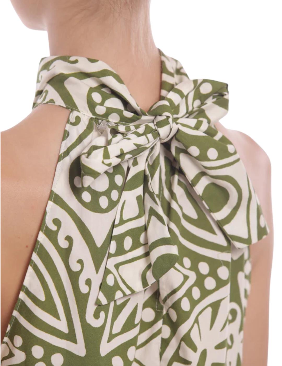 Vestido Mimi-Muà Corto Maori Verde