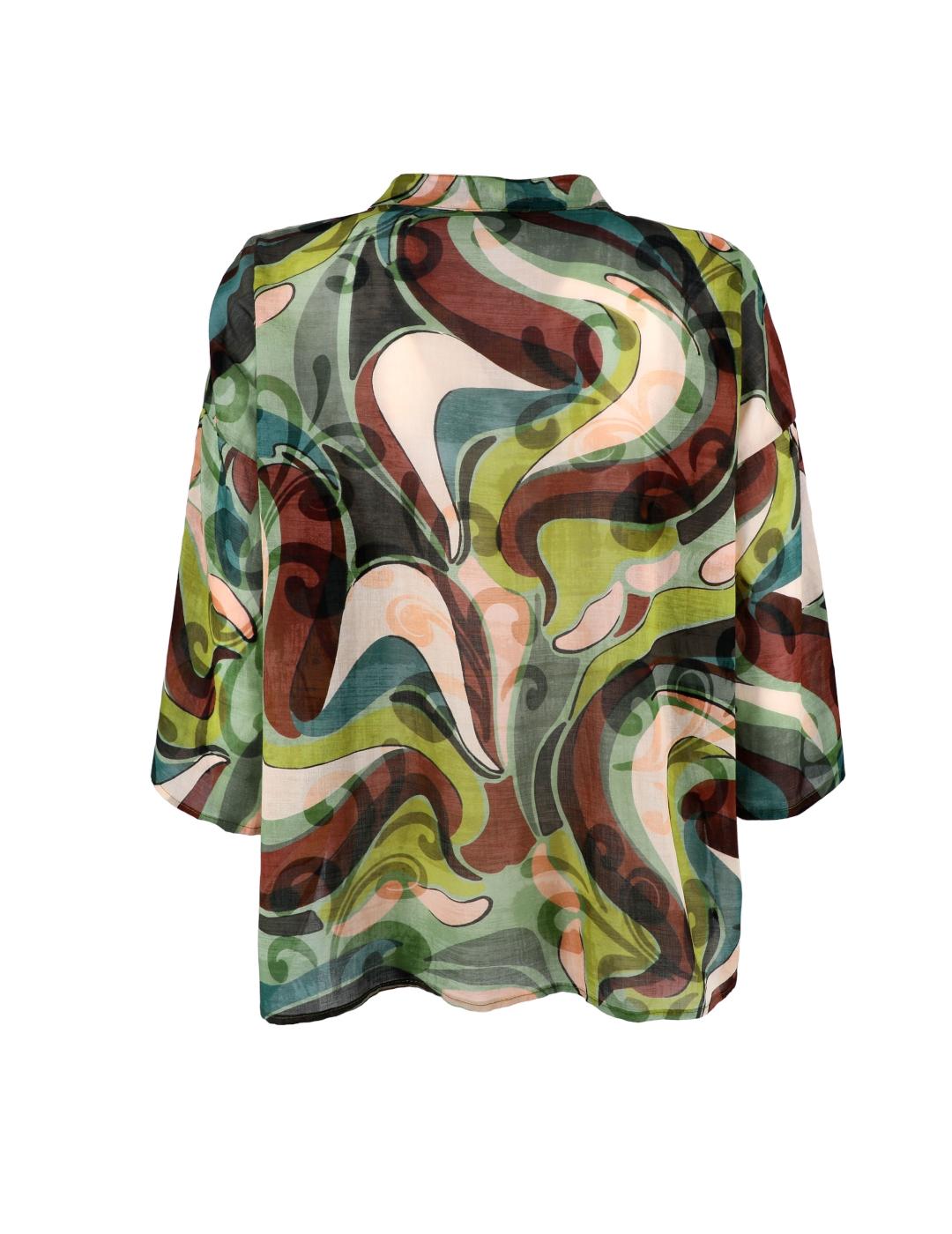 Camisa Karakorum Verde Para Mujer.