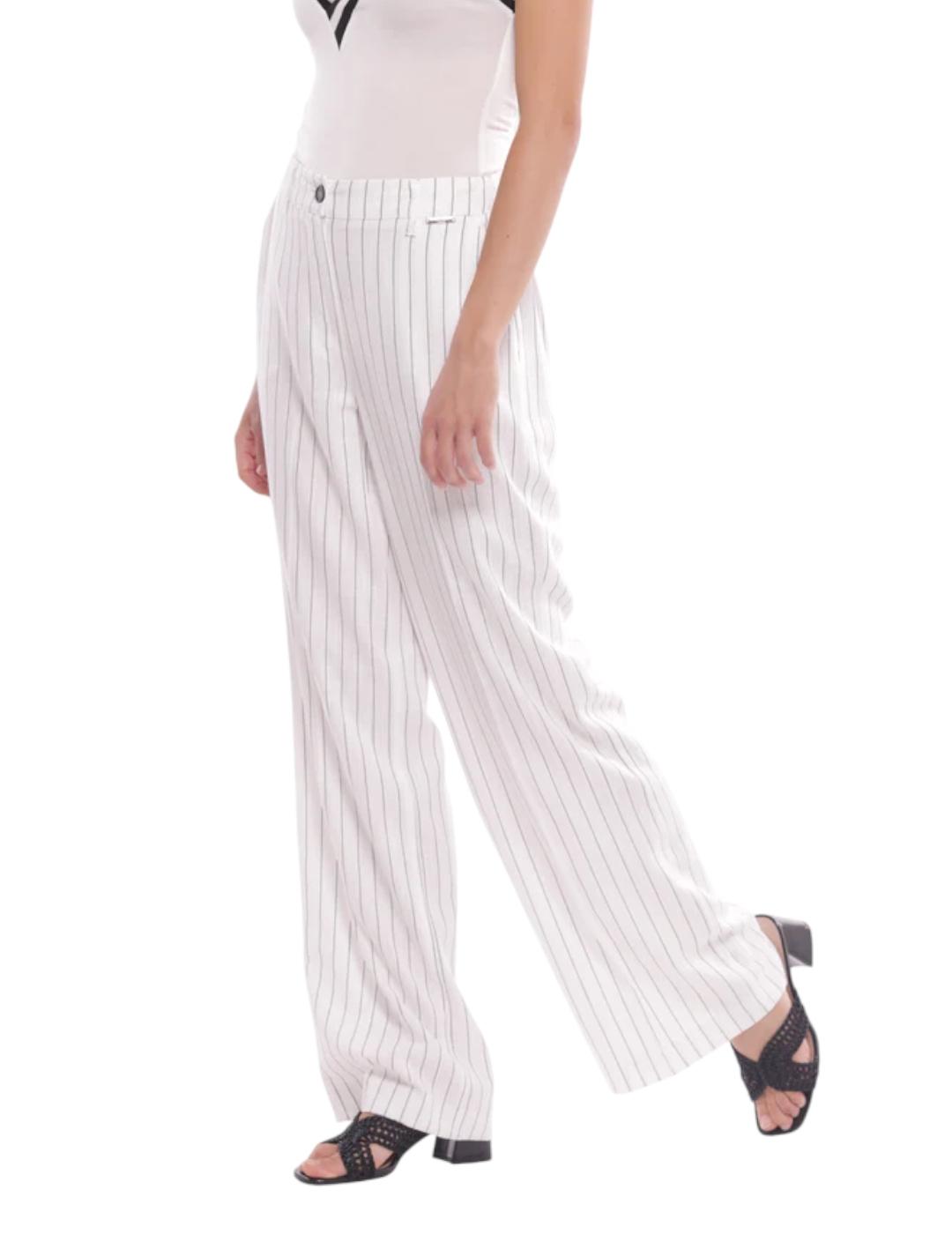 Pantalón Mimi-Muà Raya Diplomática Blanco