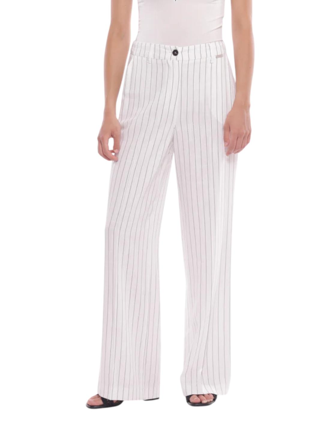 Pantalón Mimi-Muà Raya Diplomática Blanco