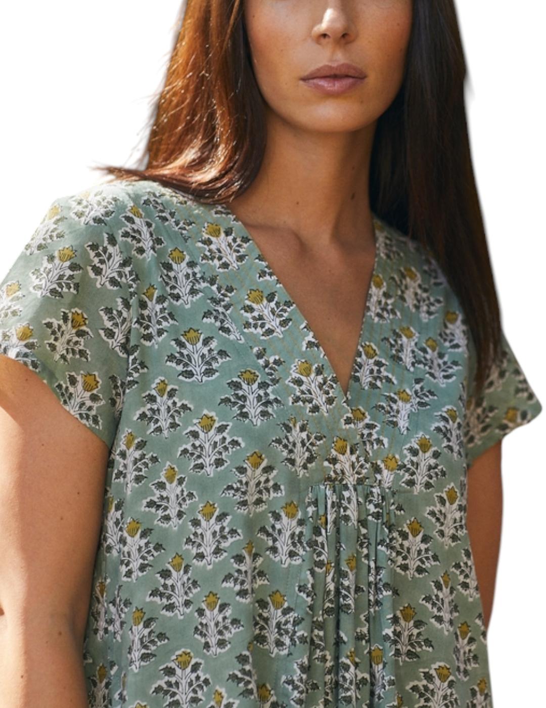 Vestido Zen Ethic Irissou Verde