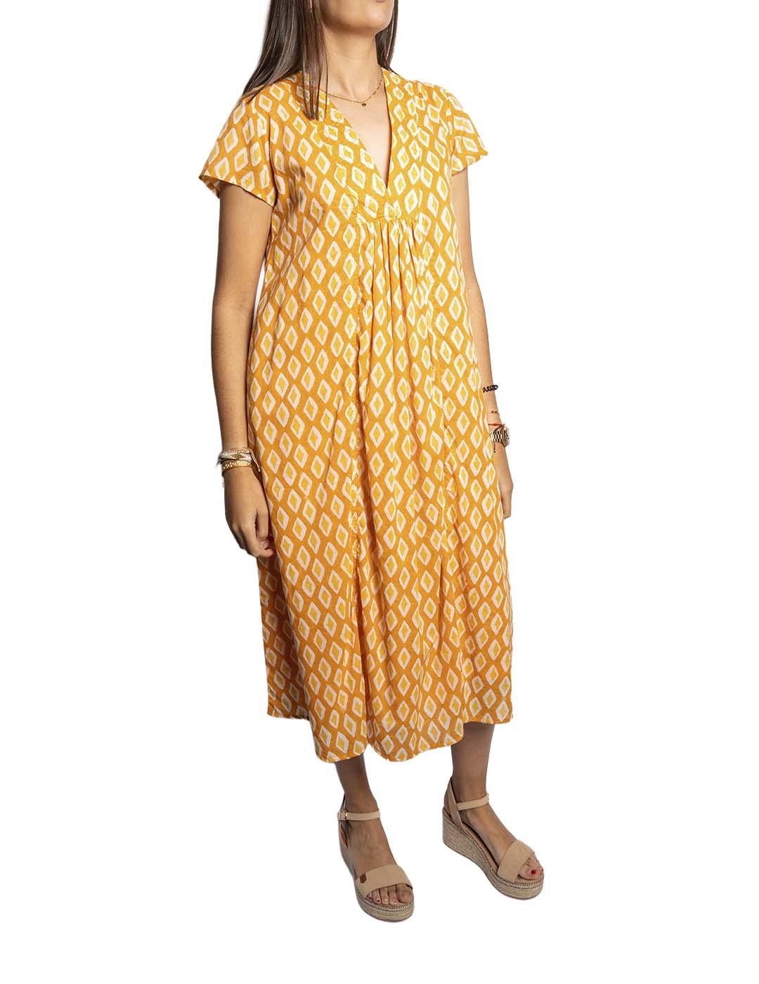 Vestido Zen Ethic  La Baume Naranja