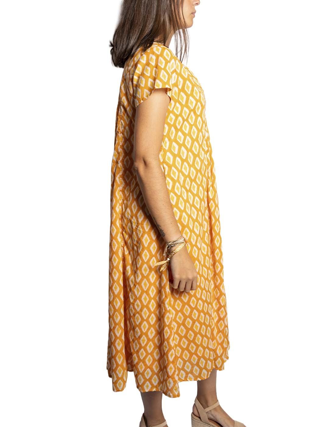 Vestido Zen Ethic  La Baume Naranja