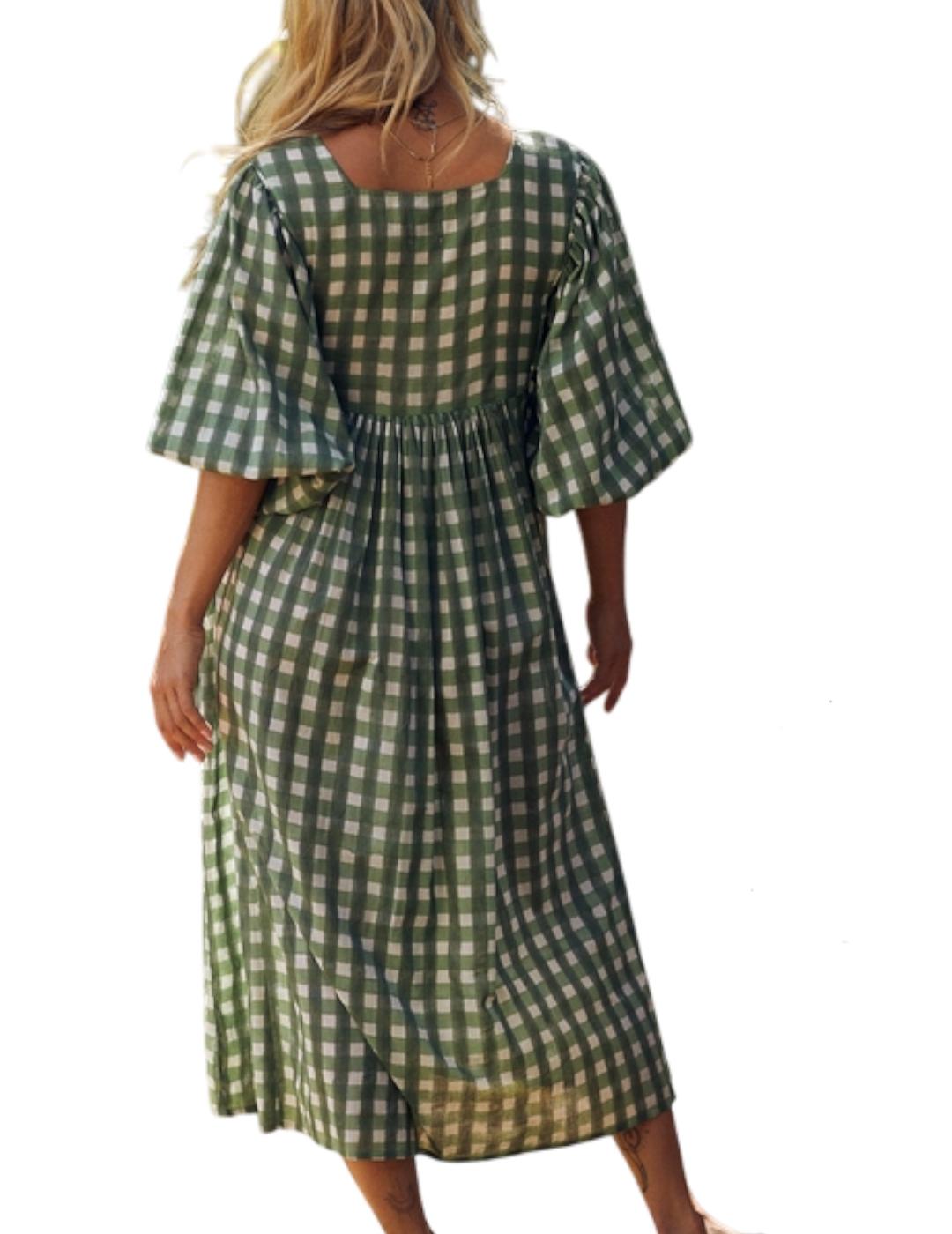 Vestido Zen Ethic Lorette Prado Verde