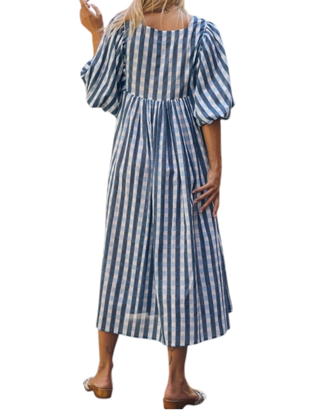 Vestido Zen Ethic Lorette Prado Azul