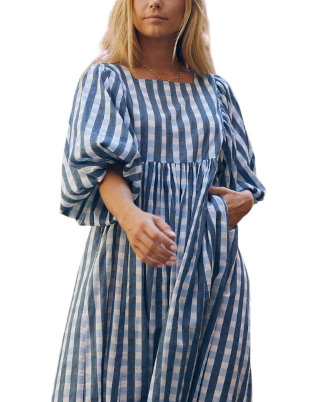 Vestido Zen Ethic Lorette Prado Azul