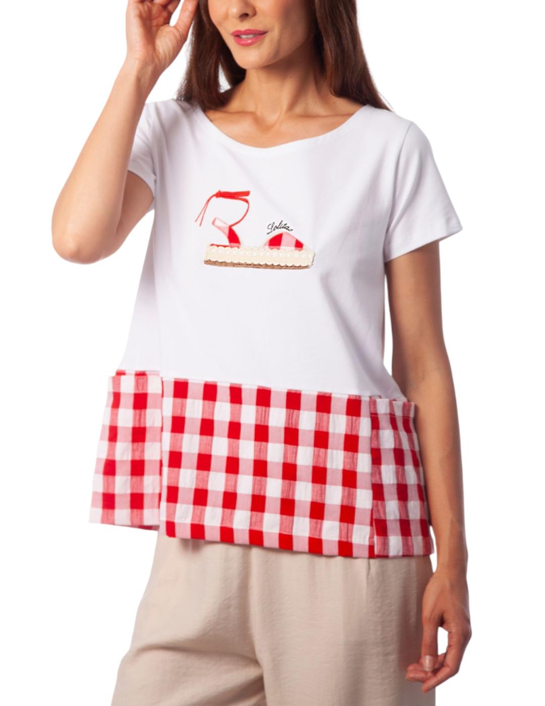 Camiseta Lolitas&L Alpargata Rojo