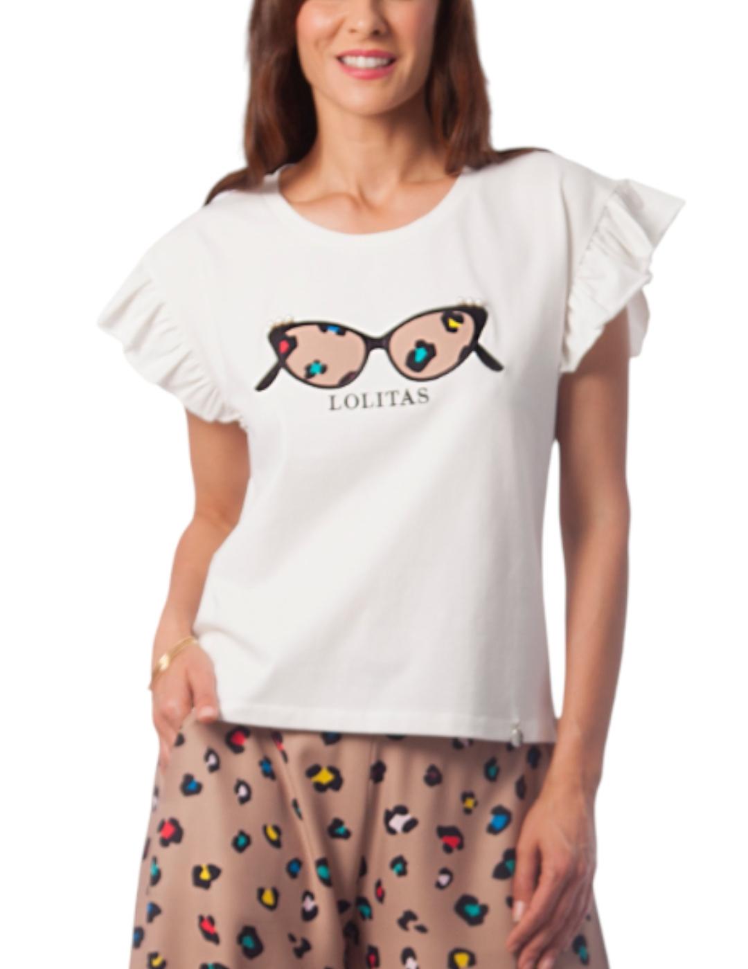 Camiseta Lolitas&L Gafas Crudo