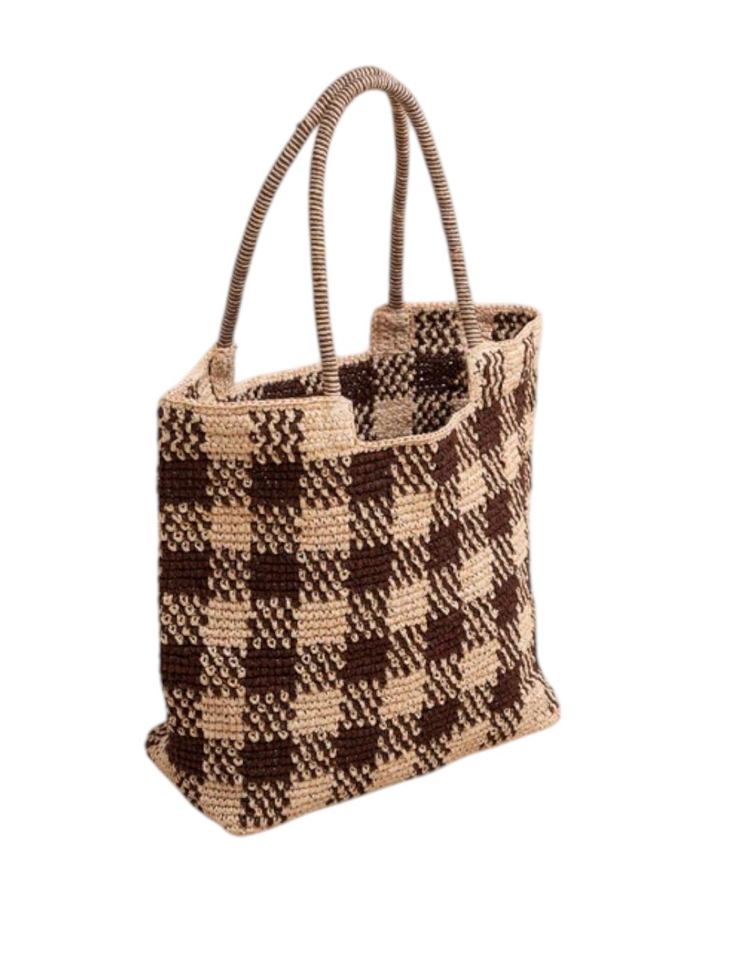 Bolso Indi&cold Rafia Marrón