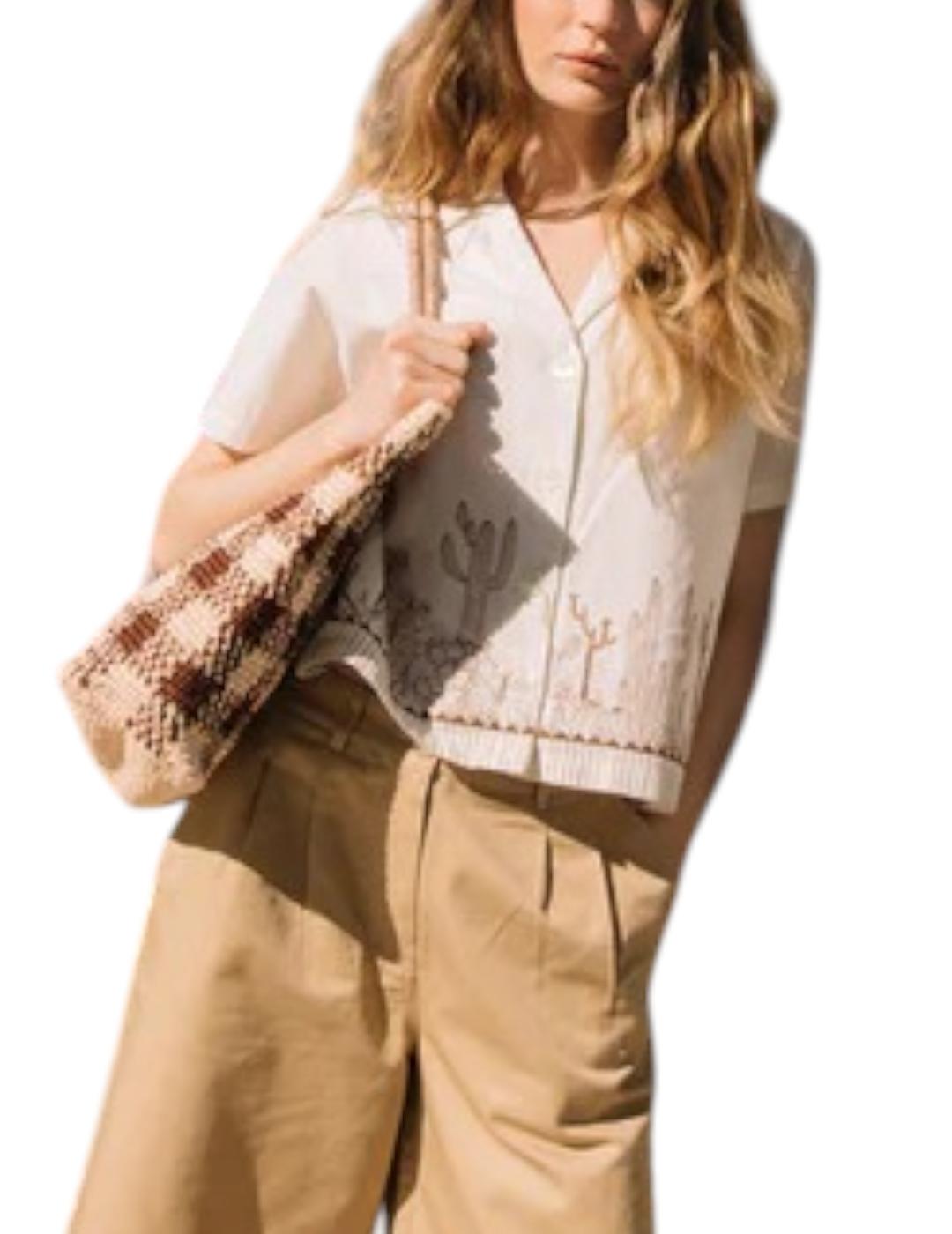 Camisa Indi&cold Cactus Marrón